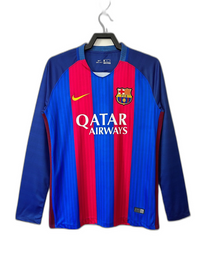 Barcelona 16/17 I Camiseta de Local - Versión Retro Manga Larga