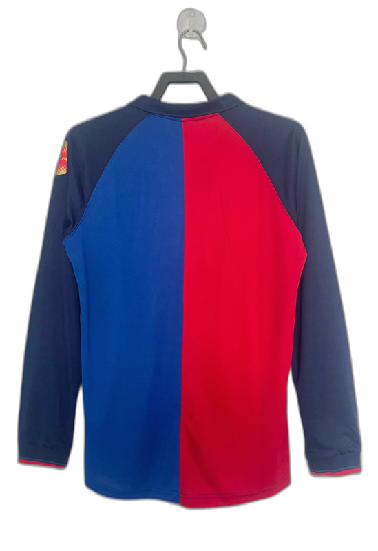 Barcelona 98/99 I Camiseta Local - Versión Retro Manga Larga
