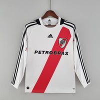 Camiseta Retro Local Manga Larga River Plate 09/10