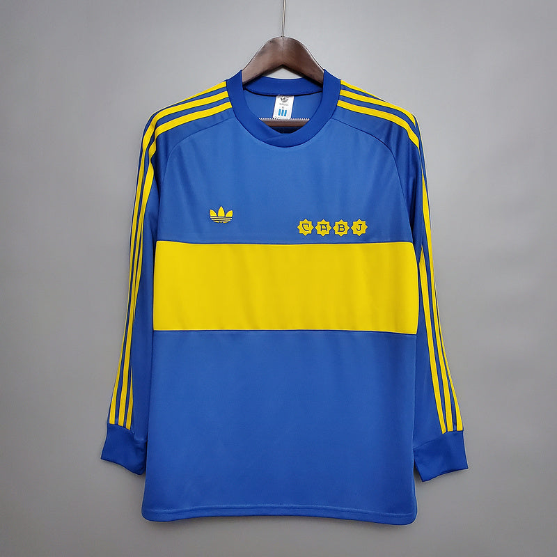 Camiseta Retro Boca Juniors 1981 - Manga Larga