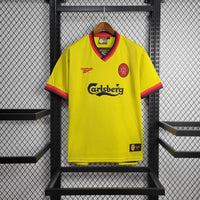 Camiseta retro de visitante del Liverpool 1998