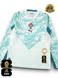 Camiseta de visitante de manga larga de Portugal para el Mundial 2026