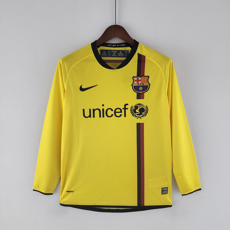 Camiseta Retro Visitante del Barcelona 2008/2009 - Manga Larga