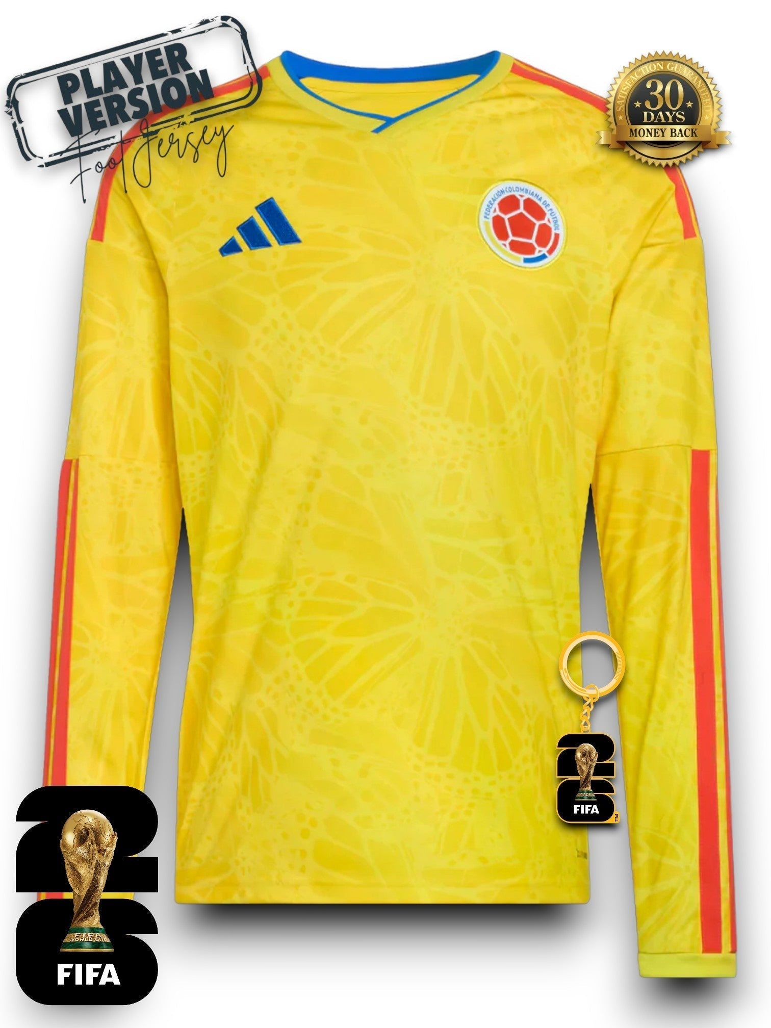 Maglia Giocatore Colombia Mondiali 2026 - Manica Lunga