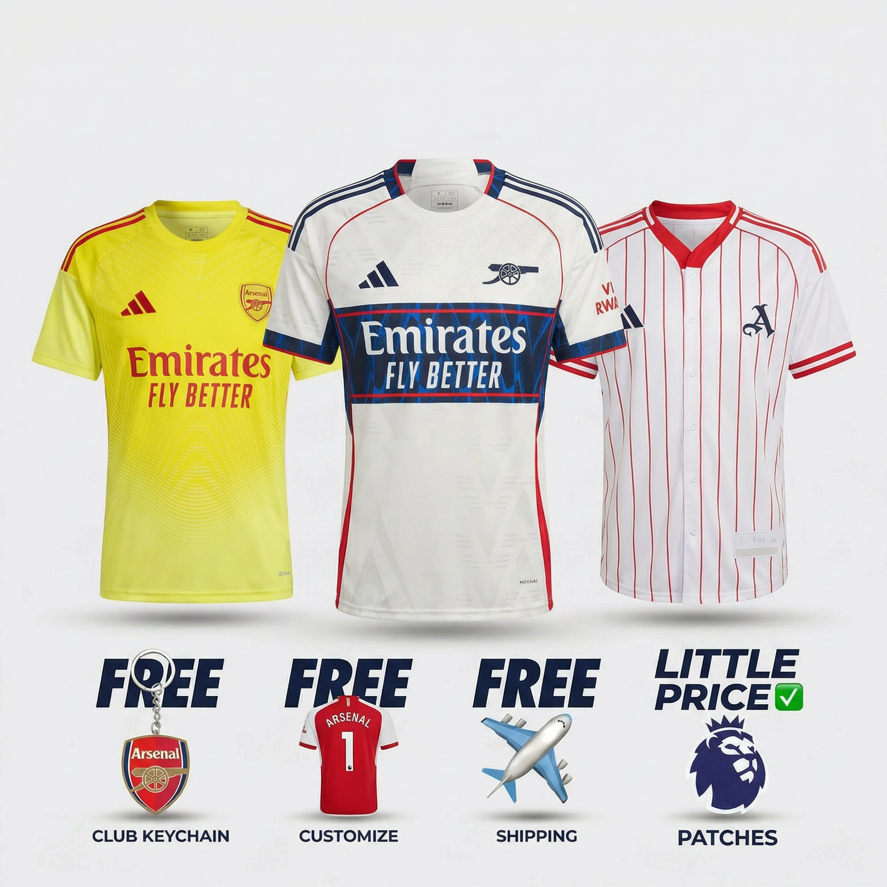 COMBO Arsenal 25/26 - Portiere, Pre Partita, Baseball