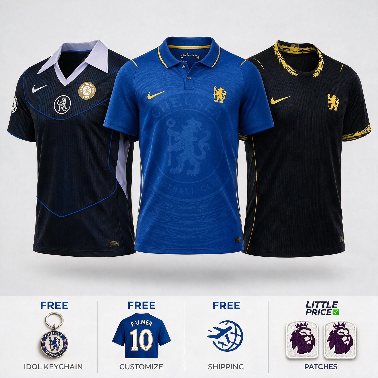 Combo Chelsea 26/27 - Home, Away and Third 25/26