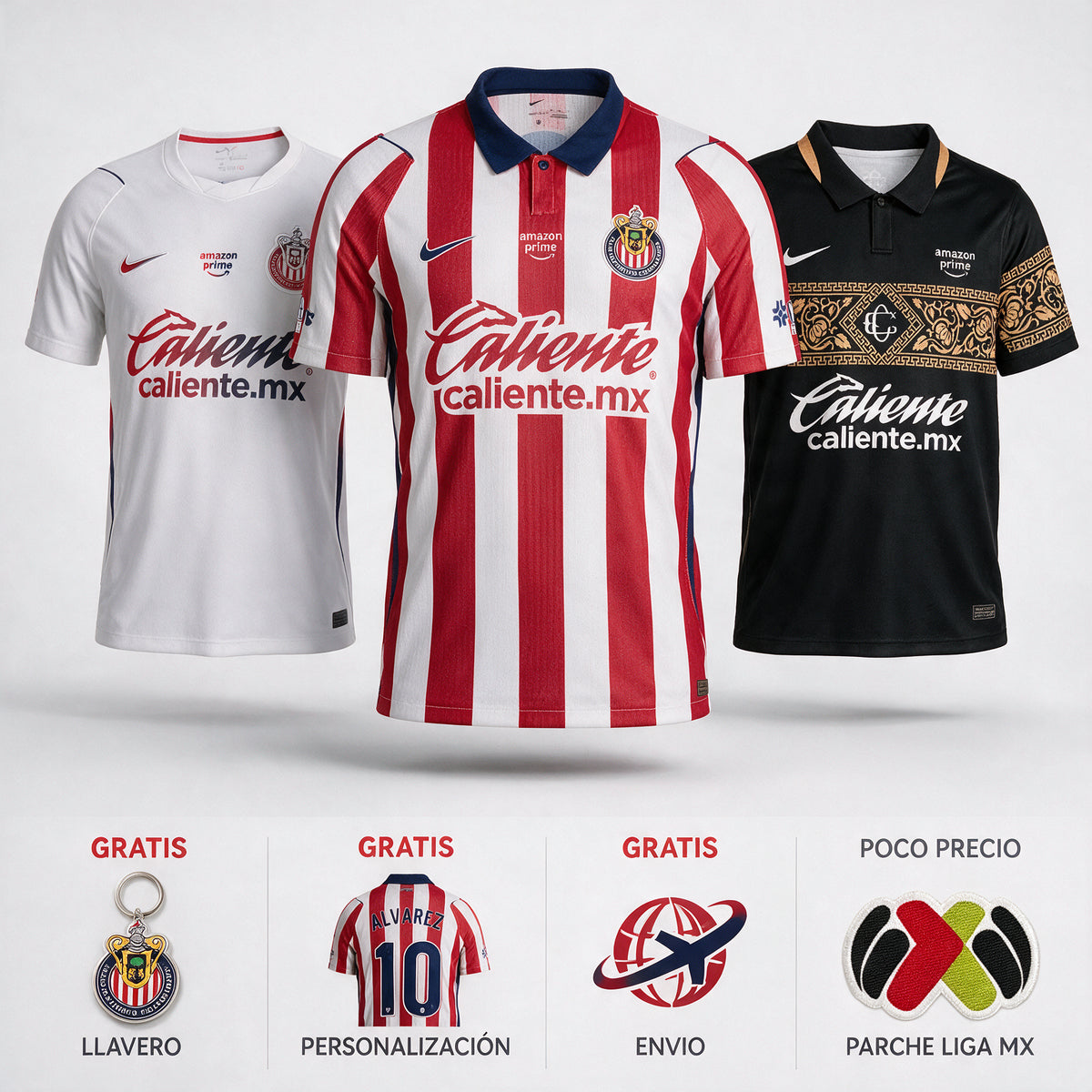 Combo Chivas Guadalajara 26/27 - Home, Away and Third