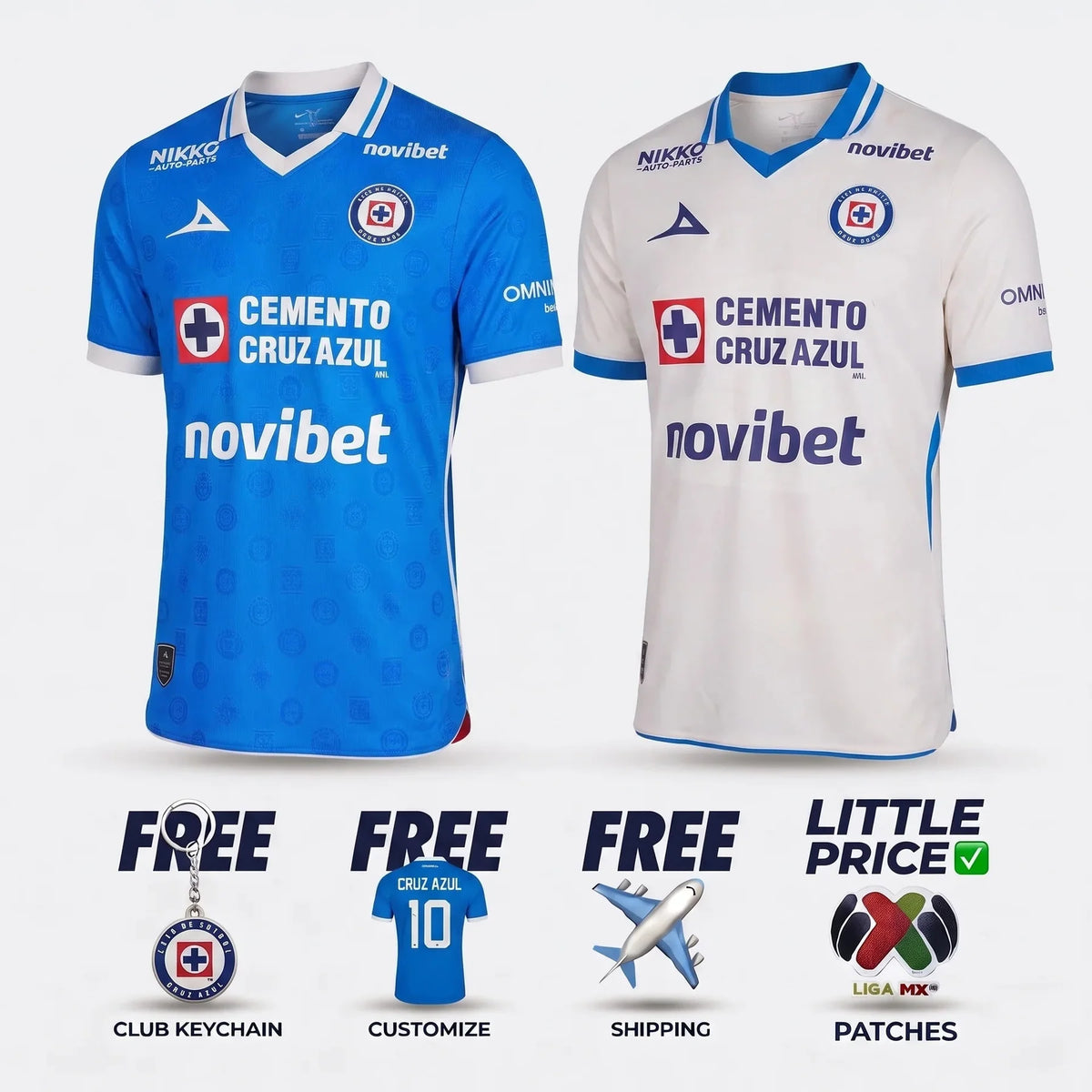 Completo Cruz Azul 26/27 - Casa e Trasferta