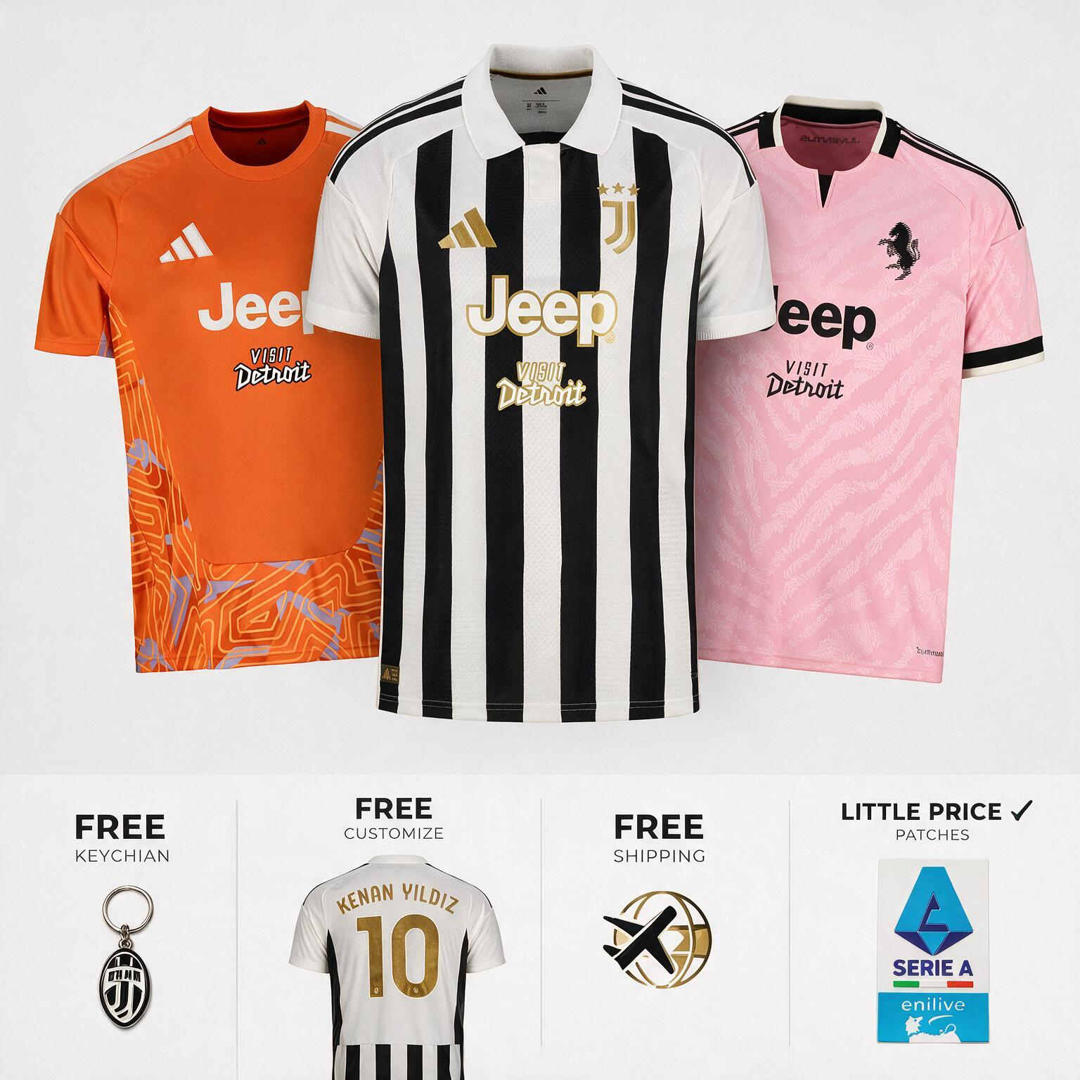 Combo Juventus 26/27 - Home, Away and Goalkeeper