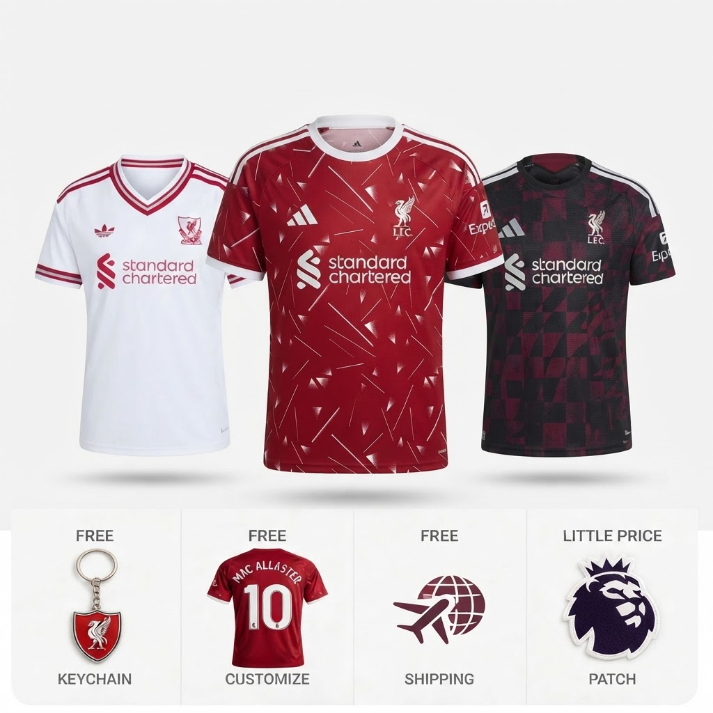 Combo Liverpool 26/27 - Home, Away and Third
