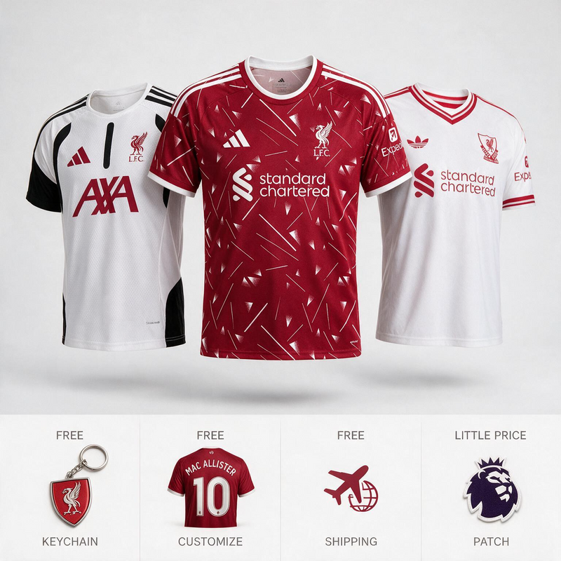 Combo Liverpool 26/27 - Home, Away and Training