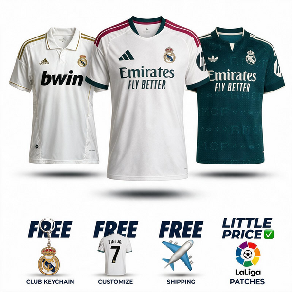 Combo Real Madrid 2026 - Home, Away and Retro 2012