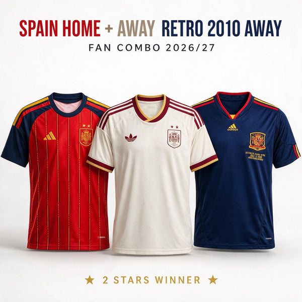 Combo España 2026 - Local, Visitante y Retro 2010