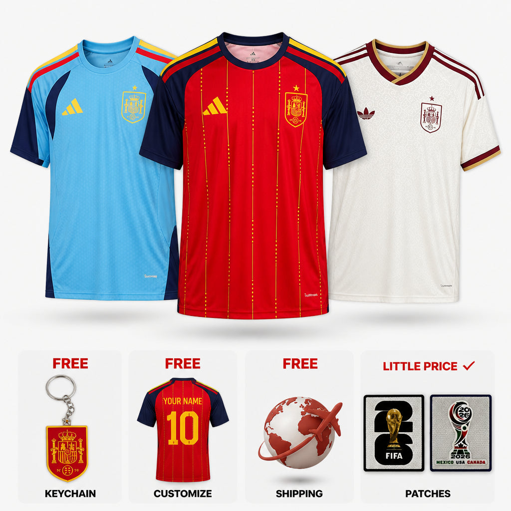 Combo Spain 2026 - Home, Away and Third