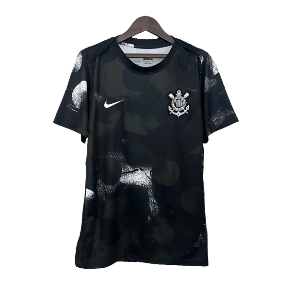 Maglia da Allenamento Corinthians 25/26 - Nera - Versione Fan