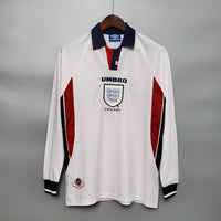 Camiseta Retro de Local de Inglaterra 1998 - Manga Larga