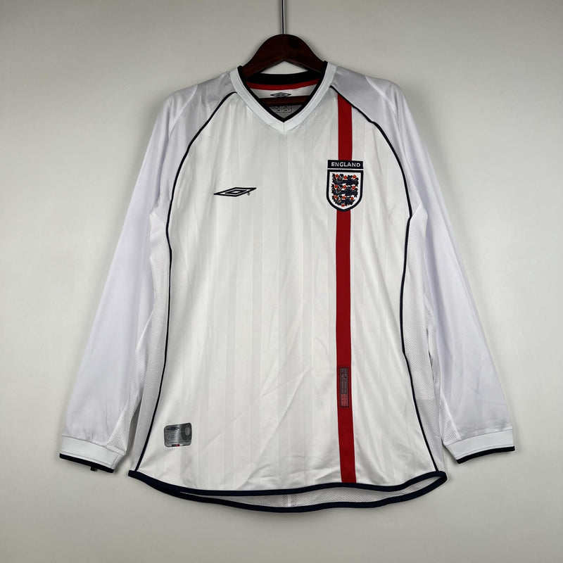 Inghilterra Maglia Retro Home 2002 - Manica Lunga