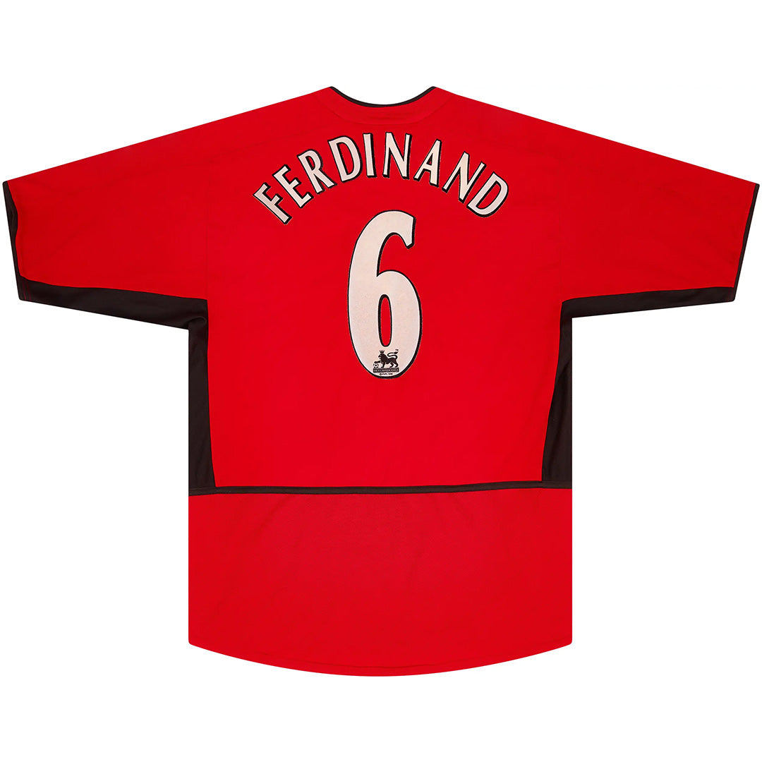 FERDINAND #6 Manchester United Maglia Retrò Casa 2002/03