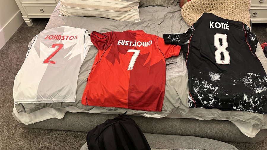 FOOTGOAT customer wearing their jersey