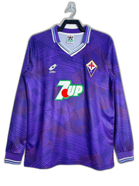 Fiorentina 92/93 I Maglia Home - Versione Retrò a Manica Lunga
