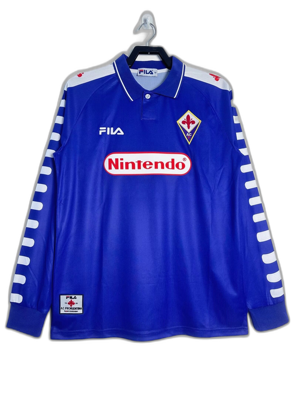 Fiorentina 98/99 I Camiseta Local - Versión Retro Manga Larga