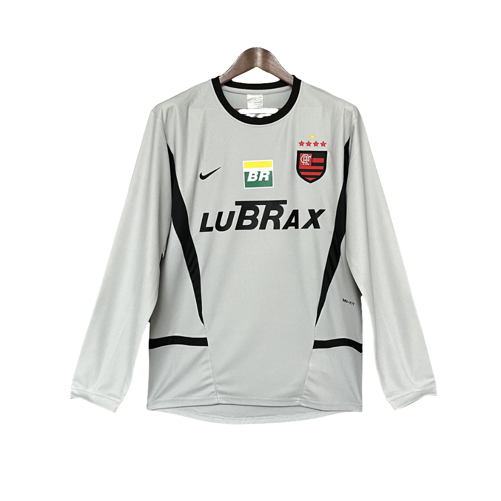 Maglia Flamengo Portiere Grigia 02/03 - Manica Lunga Versione Retro