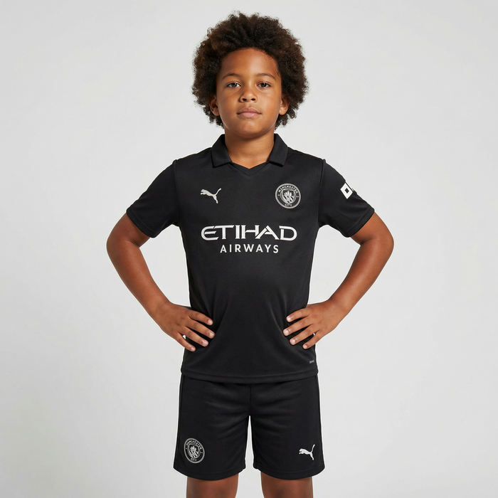 Equipación de visitante Manchester City para niños 2025/26