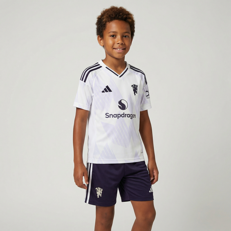 Equipación Visitante Niños Manchester United 2025/26