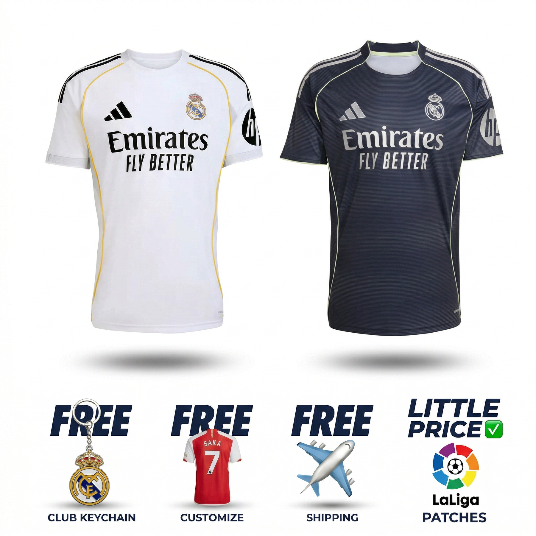 Combo Real Madrid 25/26 - Local y Visitante