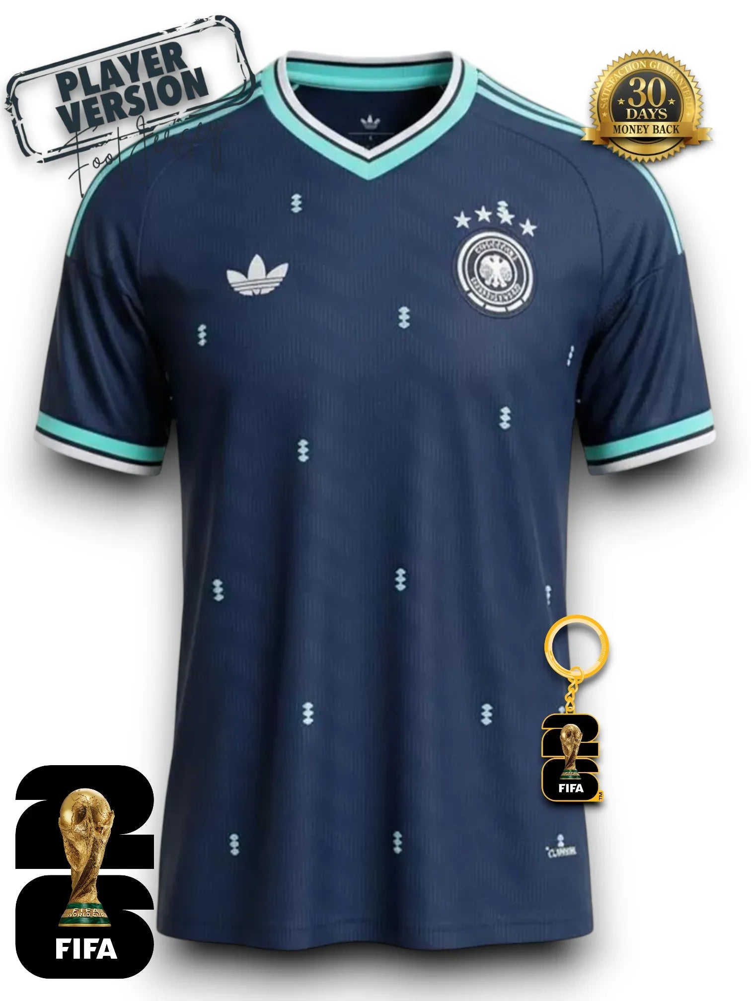 Germania Mondiali 2026 Maglia Trasferta - Versione Giocatore