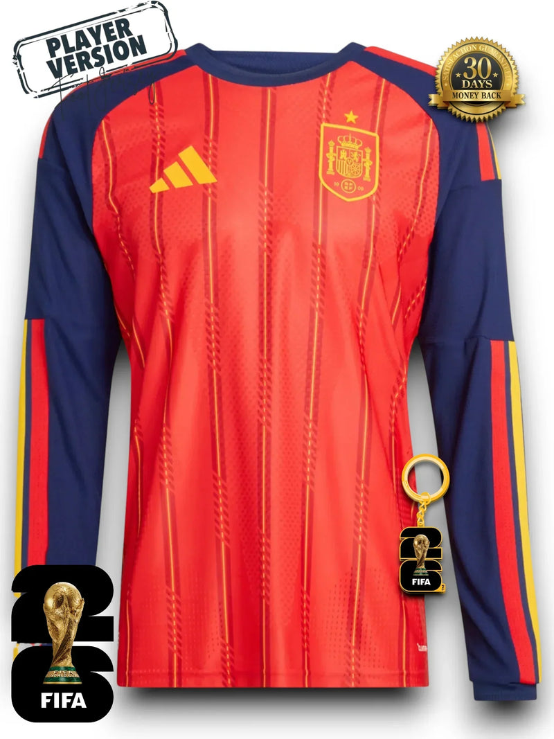 Camiseta de jugador de España Mundial 2026 - Manga Larga