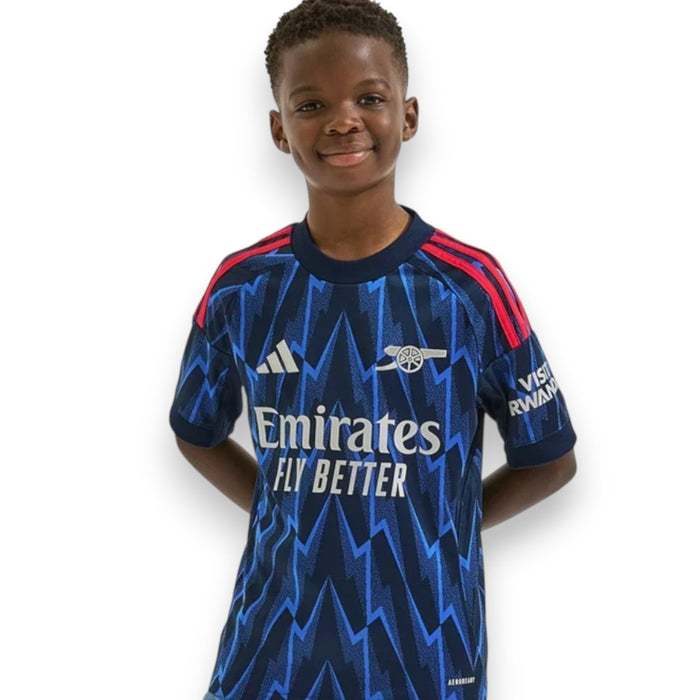 Equipación de visitante del Arsenal para niños 2025/26