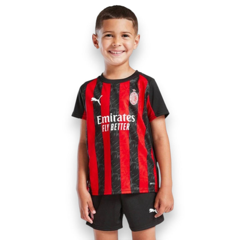 Kit de hogar AC Milan para niños 2025/26