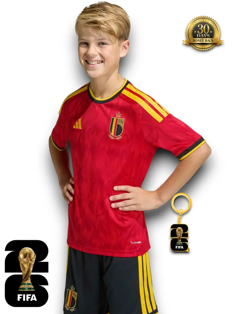 Camiseta Kit Niños Bélgica Mundial 2026