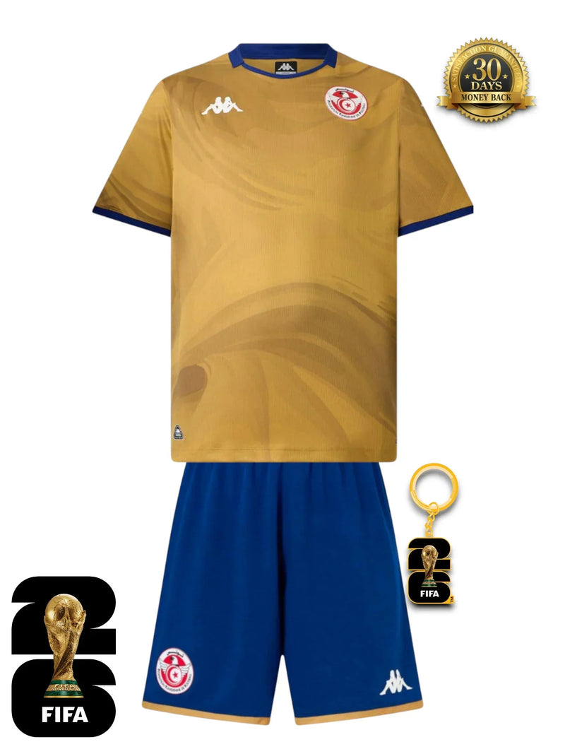 Kit Niños Túnez Mundial 2026 Tercera Camiseta