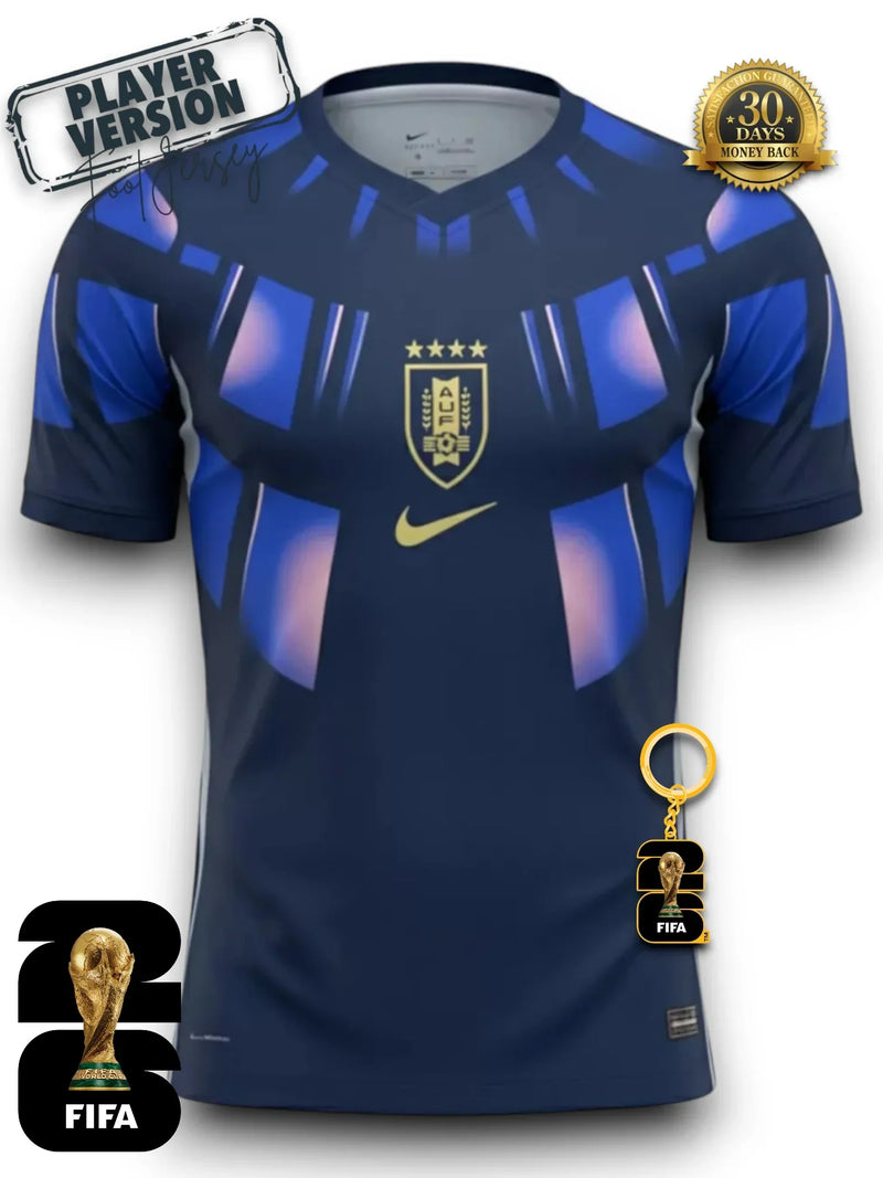 Camiseta Visitante de Uruguay Mundial 2026 - Versión Jugador