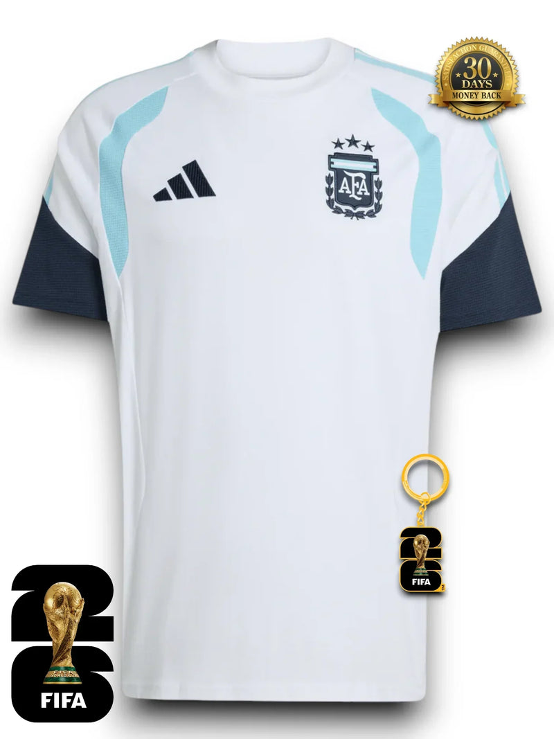 Camiseta de Entrenamiento Blanca Argentina Copa Mundial 2026
