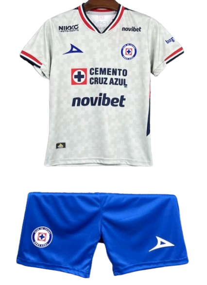 Kit infantil Cruz Azul Visitante 25/26 Unisex