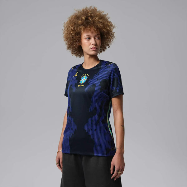 Camiseta de visitante de Brasil Mundial 2026 - Mujer