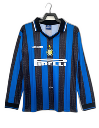 Inter Milan 97/98 I Maglia Home - Versione retrò a manica lunga