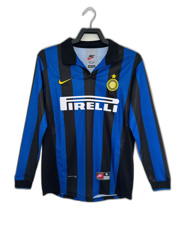 Inter de Milán 98/99 I Camiseta Local - Versión Retro Manga Larga