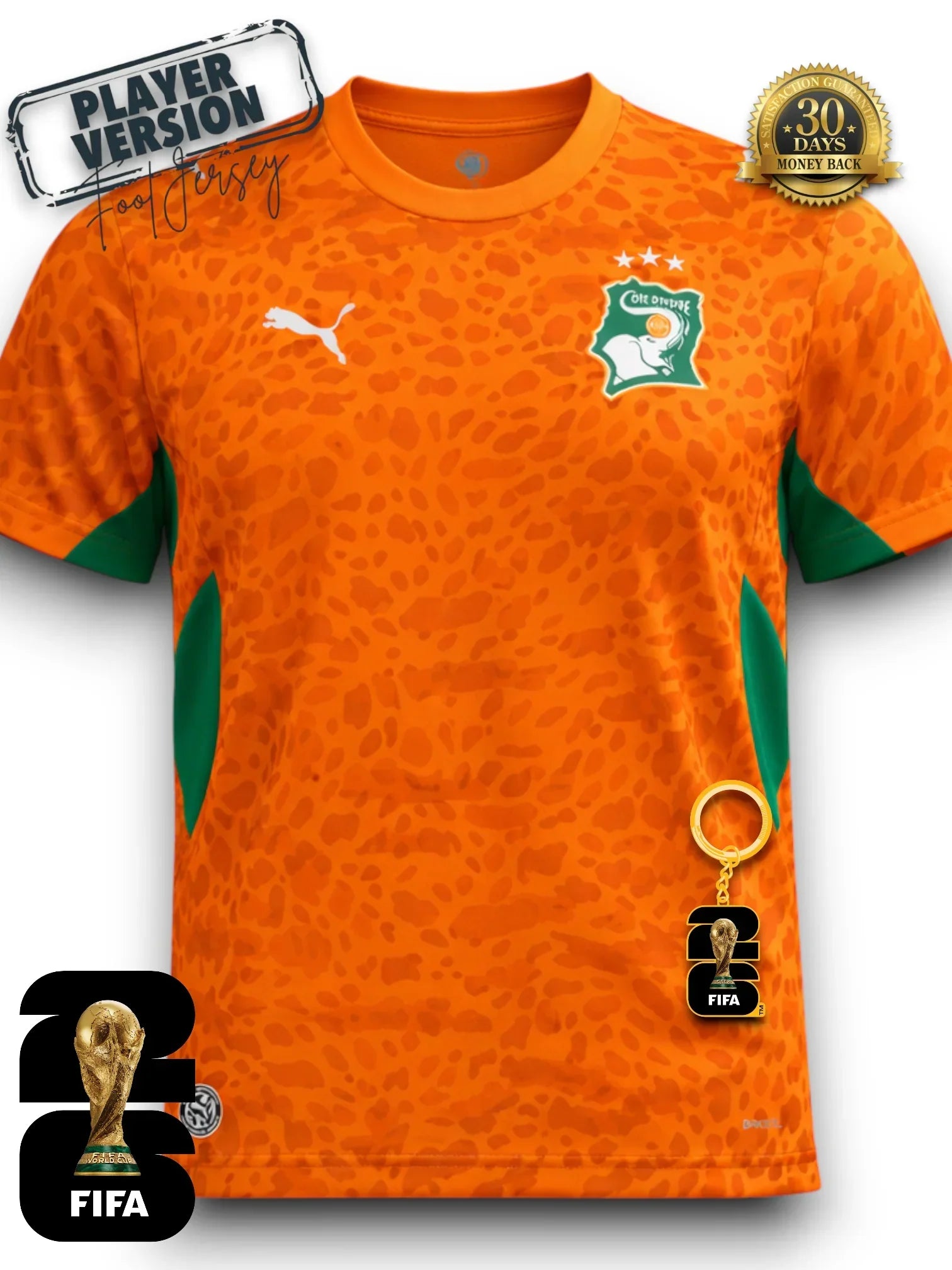 Maglia Coppa del Mondo Costa d'Avorio 2026 - Versione Giocatore