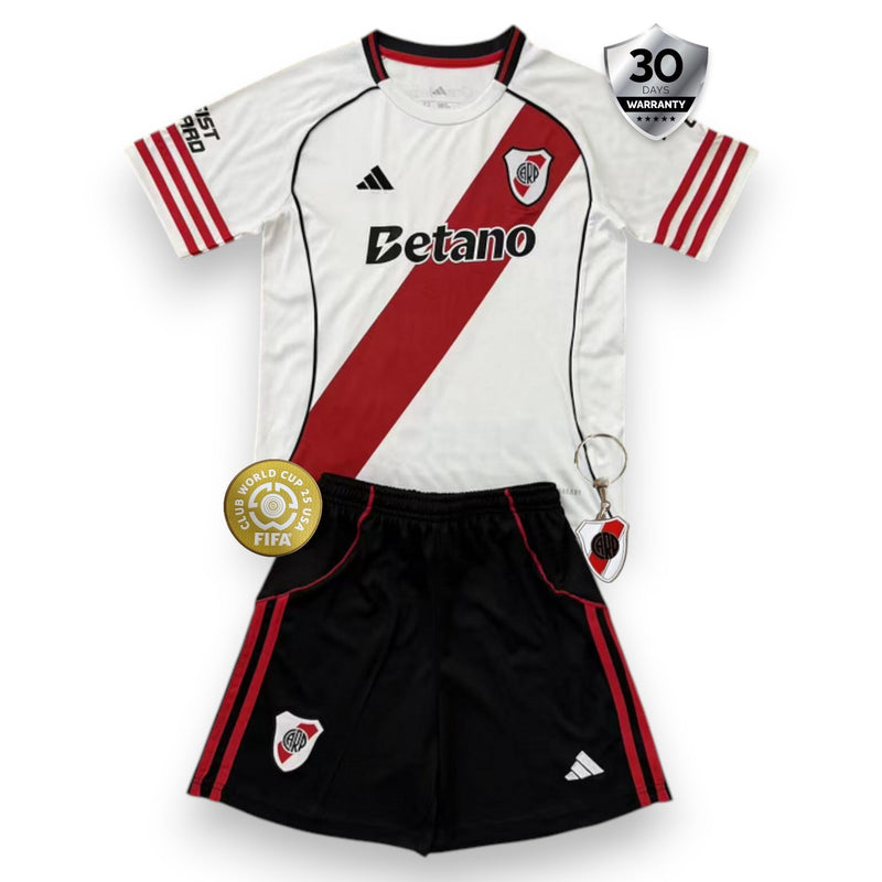 Kit Casa River Plate Bambino 2025/26
