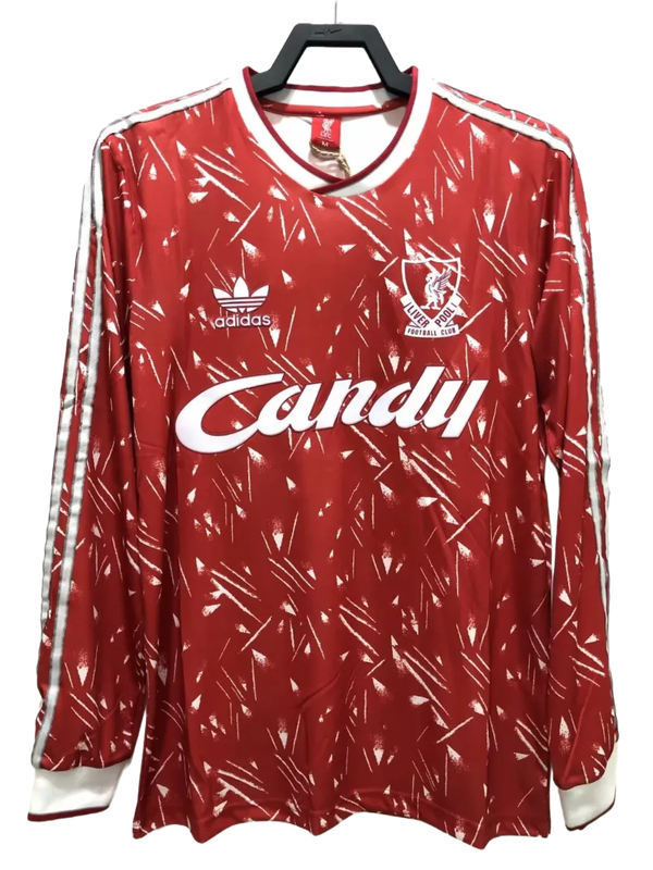 Camiseta local retro manga larga Liverpool 89/91 I