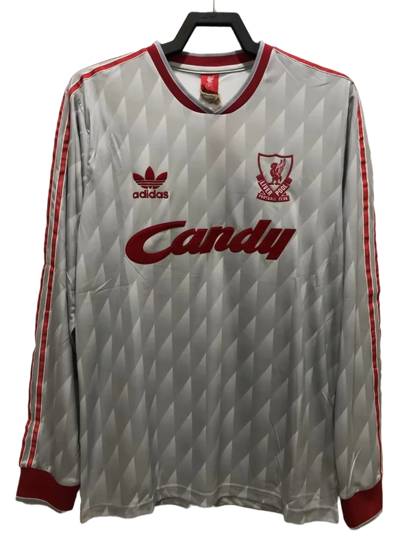 Camiseta Liverpool 89/91 II Visitante - Versión Retro Manga Larga