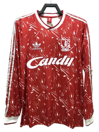 Liverpool 89/91 I Maglia Home - Versione Retrò a Maniche Lunghe