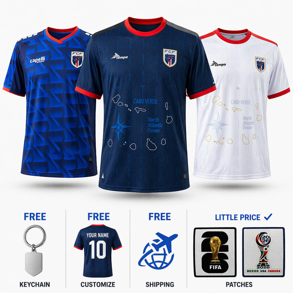 COMBO Cape Verde Fifa World Cup 2026- Home 26/27, Away 26/27 and Thrird 26/27