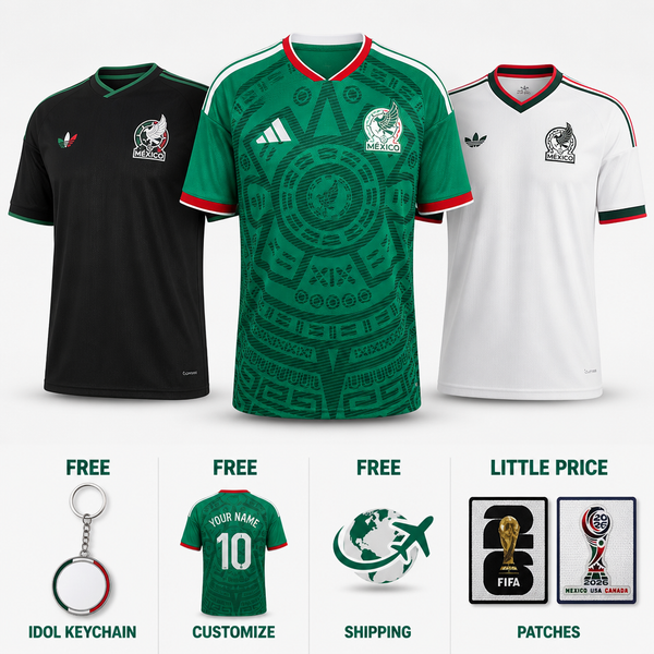 COMBO Mexico Fifa World Cup 2026- Home 26/27, Away 26/27 and Third 26/27
