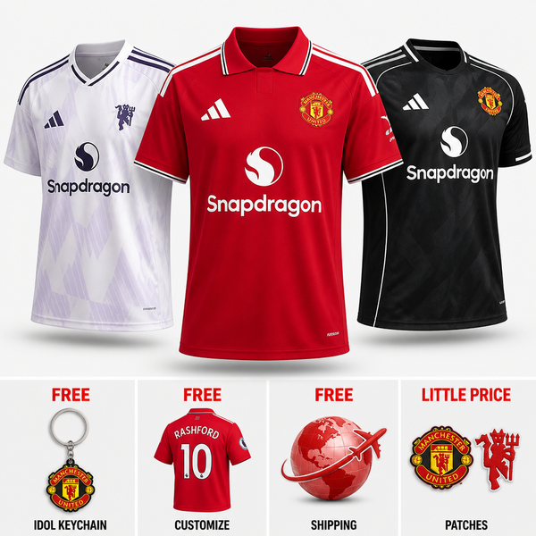 COMBO Manchester United 25/26 - Local, Visitante, Tercera y Especial