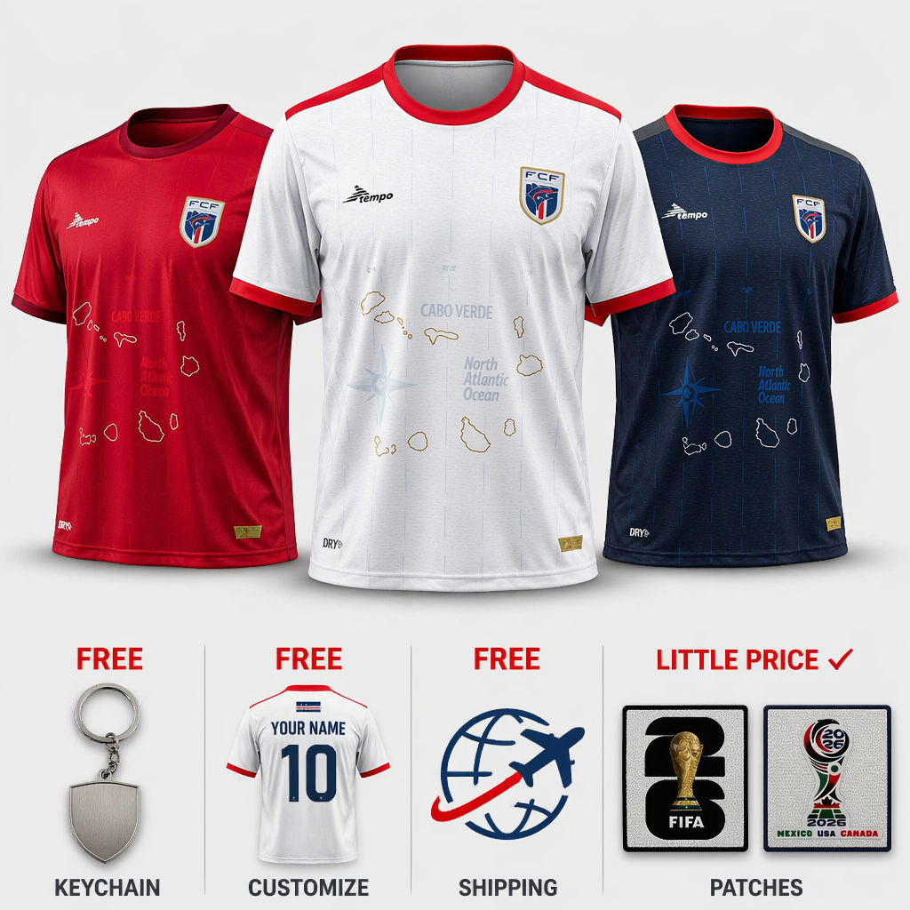 COMBO Cape Verde Fifa World Cup 2026- Home 26/27, Away 26/27 and Special 26/27